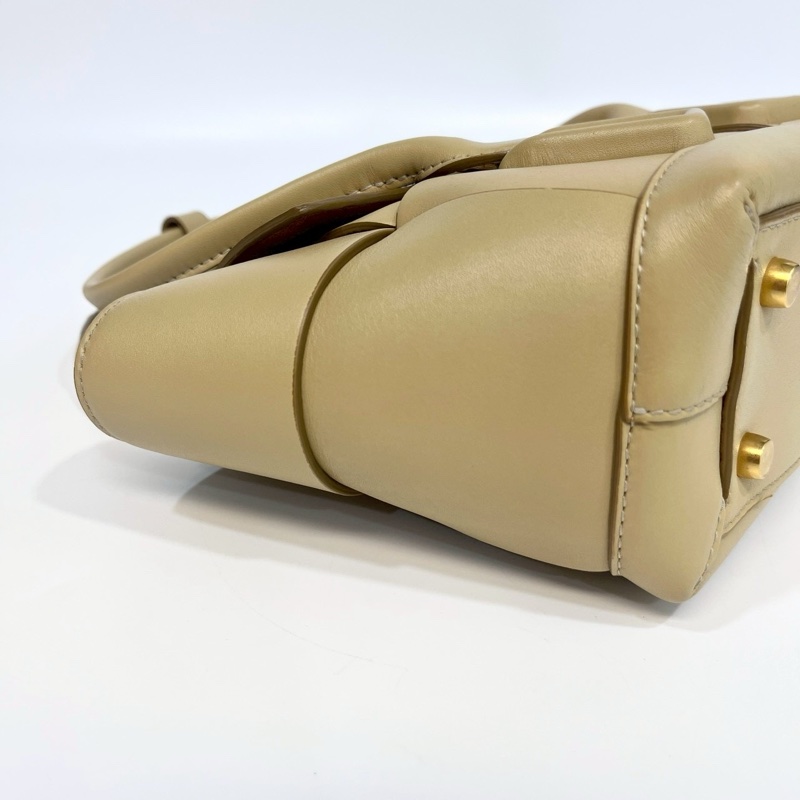 BV芥末黃小牛皮大編織ARCO 29手提側背包-19