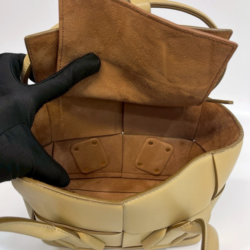 BV芥末黃小牛皮大編織ARCO 29手提側背包-22