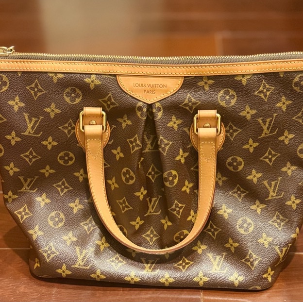 Louis Vuitton Palermo PM Monogram 帆布手提/肩背包。-11