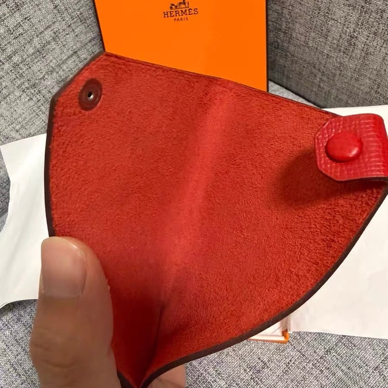 HERMÈS 愛馬仕 Tarmac 護照夾 紅色 Epsom 皮革 9.9成新｜附原廠橘盒 A刻-1