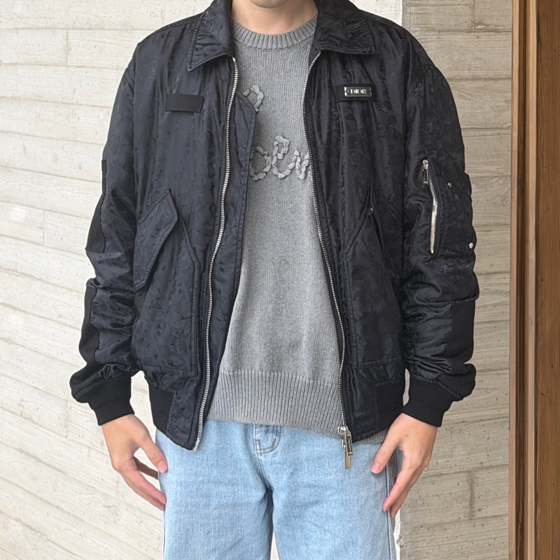 男女都可以穿 Dior 飛行外套 花卉外套 聯名Alex Foxton bomber 值得收藏款❤️-14