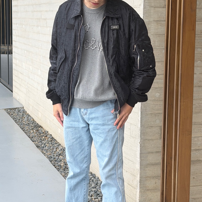 男女都可以穿 Dior 飛行外套 花卉外套 聯名Alex Foxton bomber 值得收藏款❤️-15