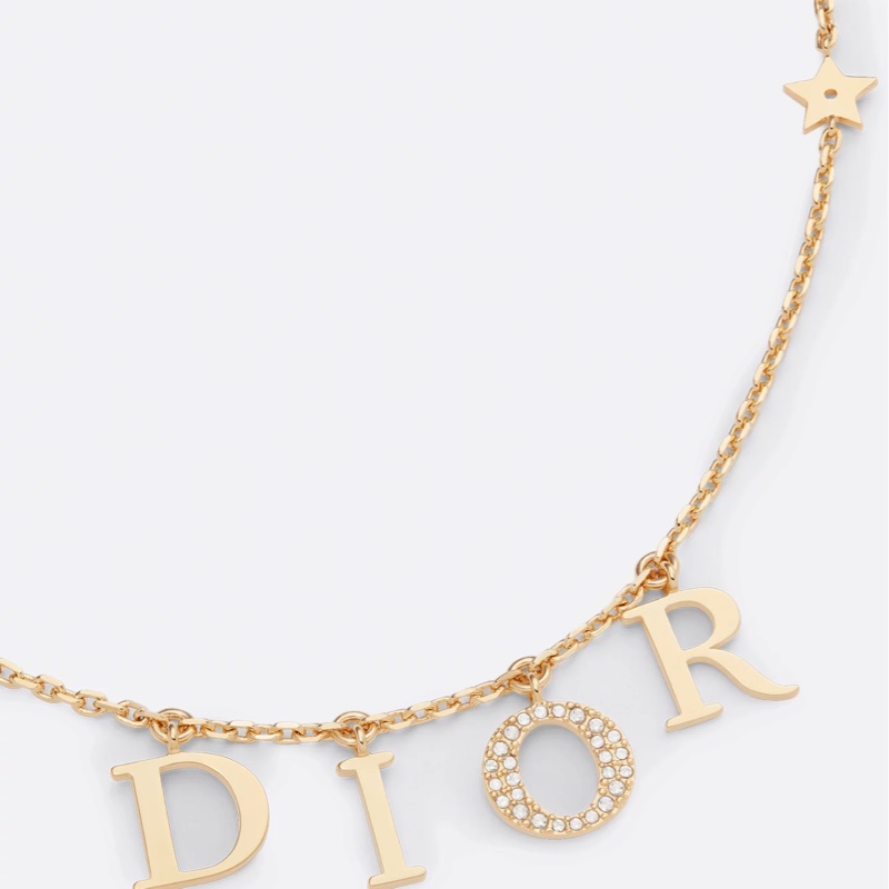 Dior 超美 有氣質 字母 項鏈-0