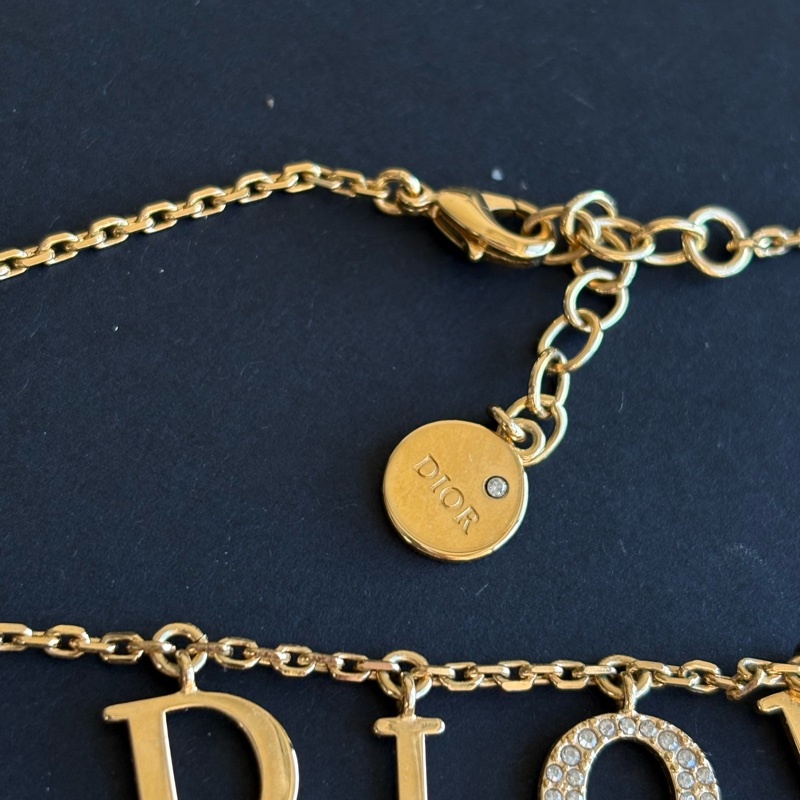 Dior 超美 有氣質 字母 項鏈-7