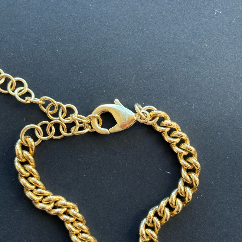 Chanel 香奈兒 24A超美 白色 琉璃菱格 項鏈 / 頸鏈-9