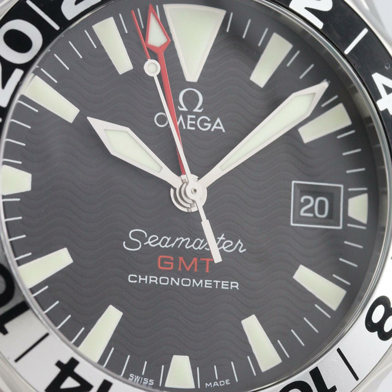 歐米茄海馬系列GMT 50週年紀念款2234.50不鏽鋼自動腕錶-5