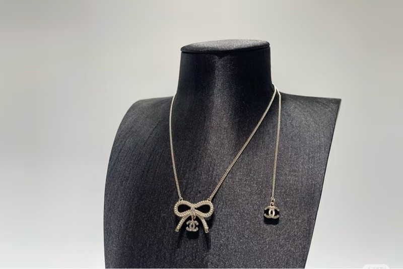 香奈兒 Chanel 24K超美 蝴蝶結 項鏈 /毛衣鏈-6