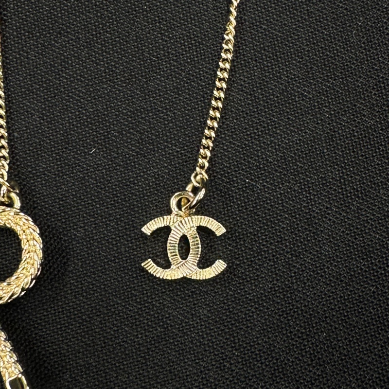 香奈兒 Chanel 24K超美 蝴蝶結 項鏈 /毛衣鏈-10