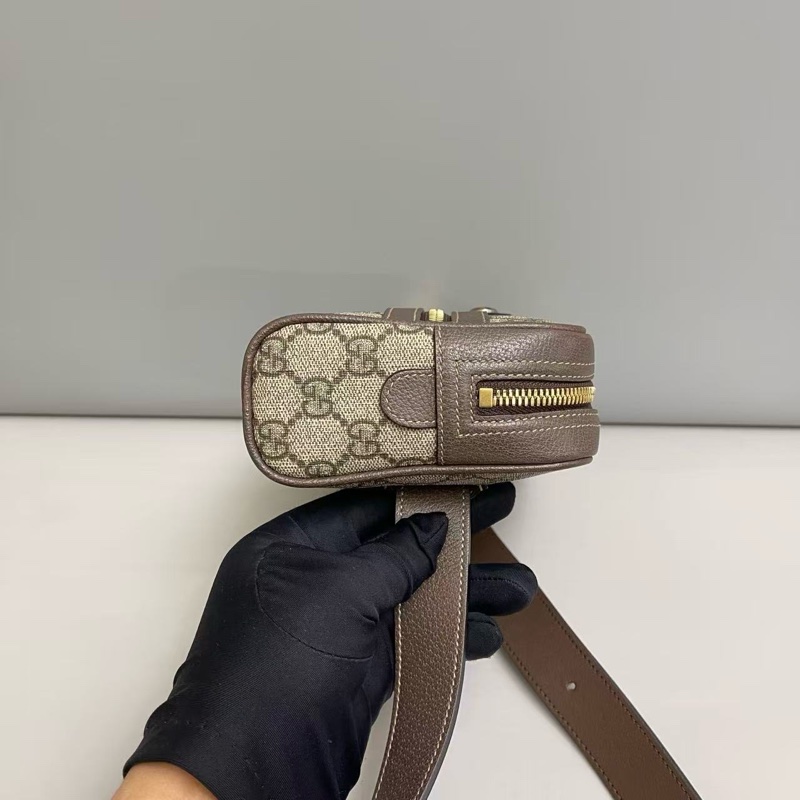 98新 Gucci古驰Ophidia老花腰包胸包 成色很好-2