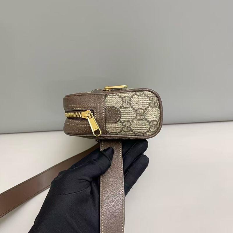 98新 Gucci古驰Ophidia老花腰包胸包 成色很好-3