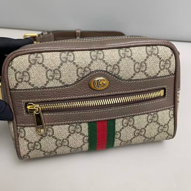 98新 Gucci古驰Ophidia老花腰包胸包 成色很好-6