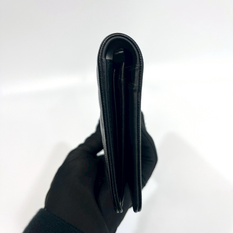 香奈兒長夾改造（送墊片+鏈條）Chanel黑銀牛皮Boy Flap對開長夾A80285-12