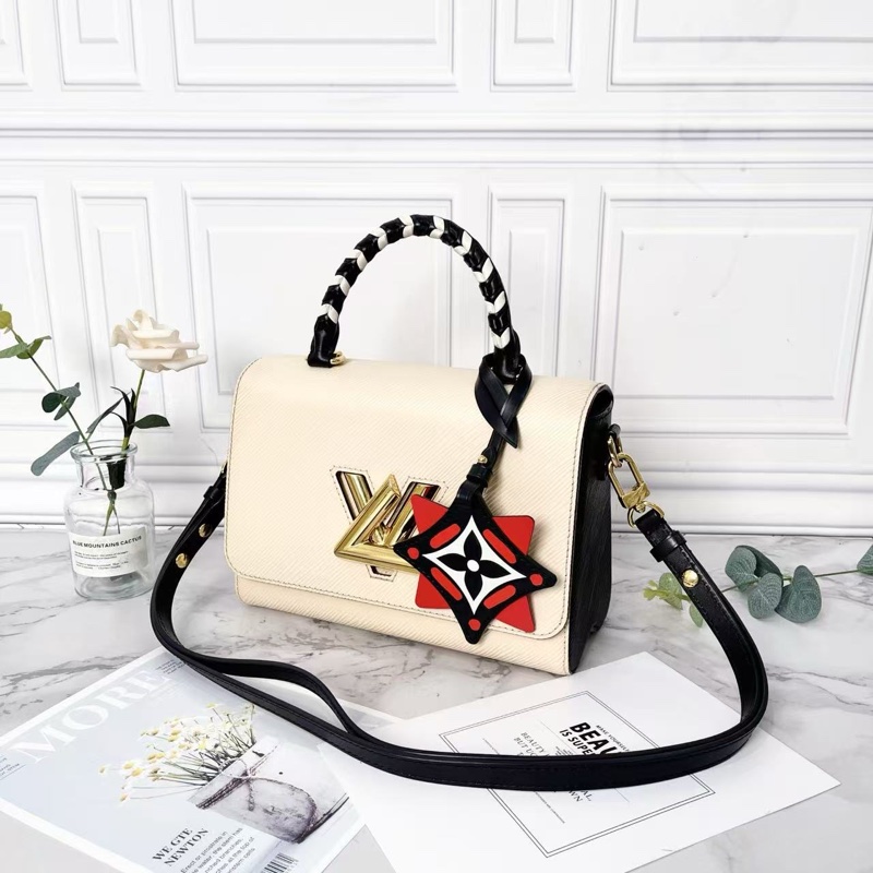 LV Twist米拼黑手提斜背包23×17×10cm 98新配件盒子塵袋鏡子-3