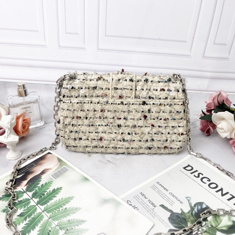 Dior Miss Dior系列小號亮片肩背包20×12×4 98新配件塵袋保卡-6