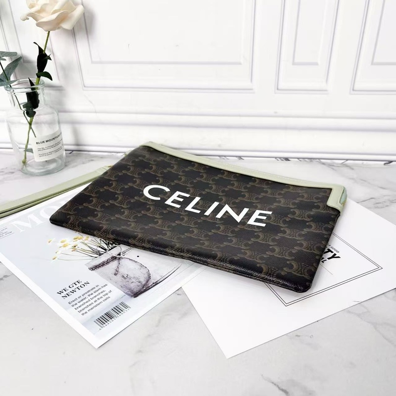 Celine TABOU印花牛皮腋下手提包18*5*8 98新配件塵袋-3