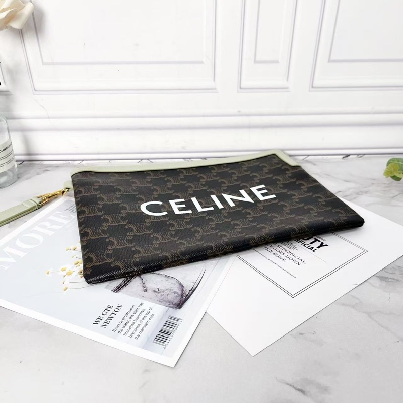 Celine TABOU印花牛皮腋下手提包18*5*8 98新配件塵袋-4