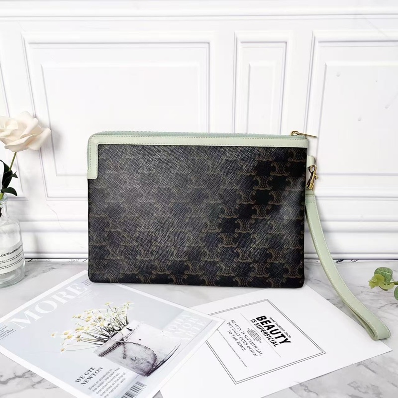 Celine TABOU印花牛皮腋下手提包18*5*8 98新配件塵袋-5