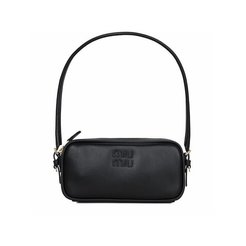 MIU MIU 25FW 黑色小牛皮手提包 5NE024 AF8W F0002