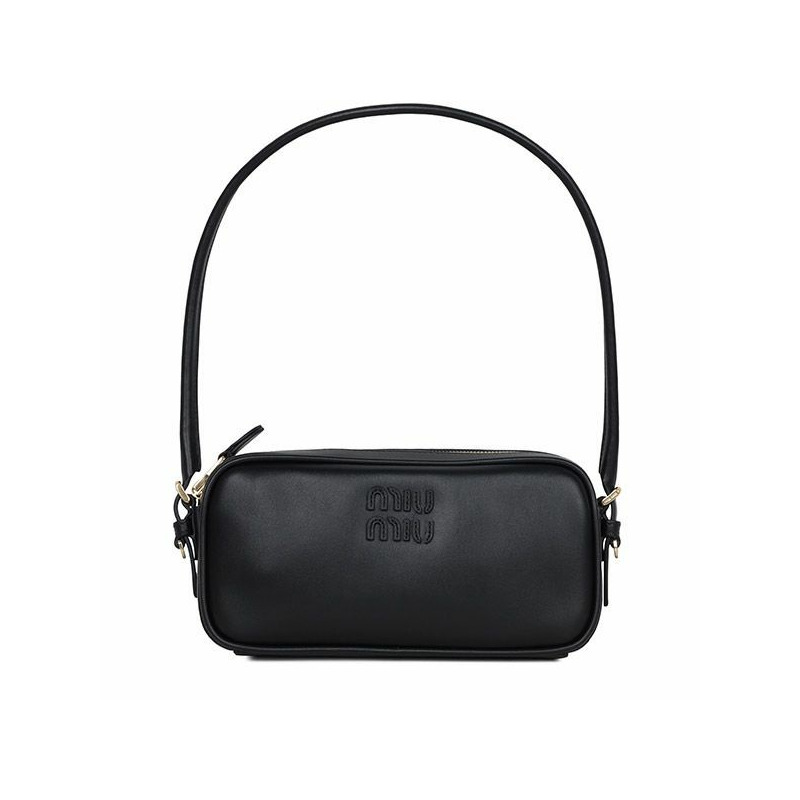 MIU MIU 25FW 黑色小牛皮手提包 5NE024 AF8W F0002-0