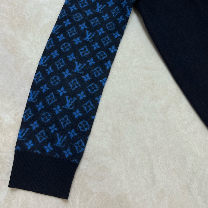 Louis Vuitton  LV Monogram 混合山羊絨圓領上衣-3