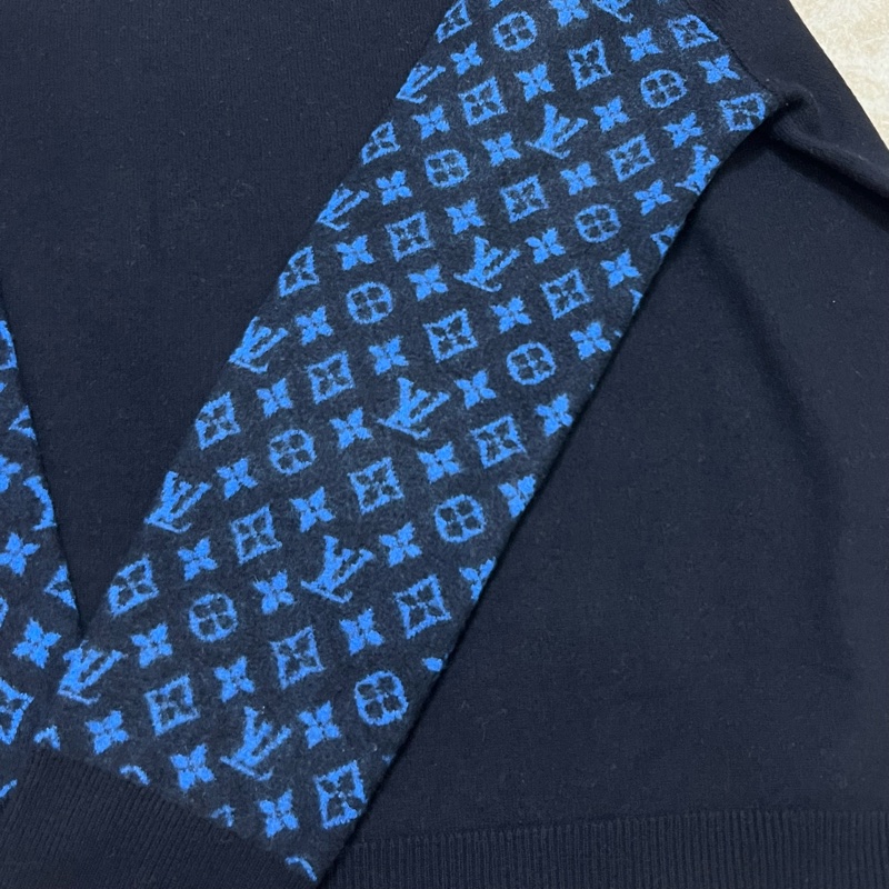 Louis Vuitton  LV Monogram 混合山羊絨圓領上衣-9