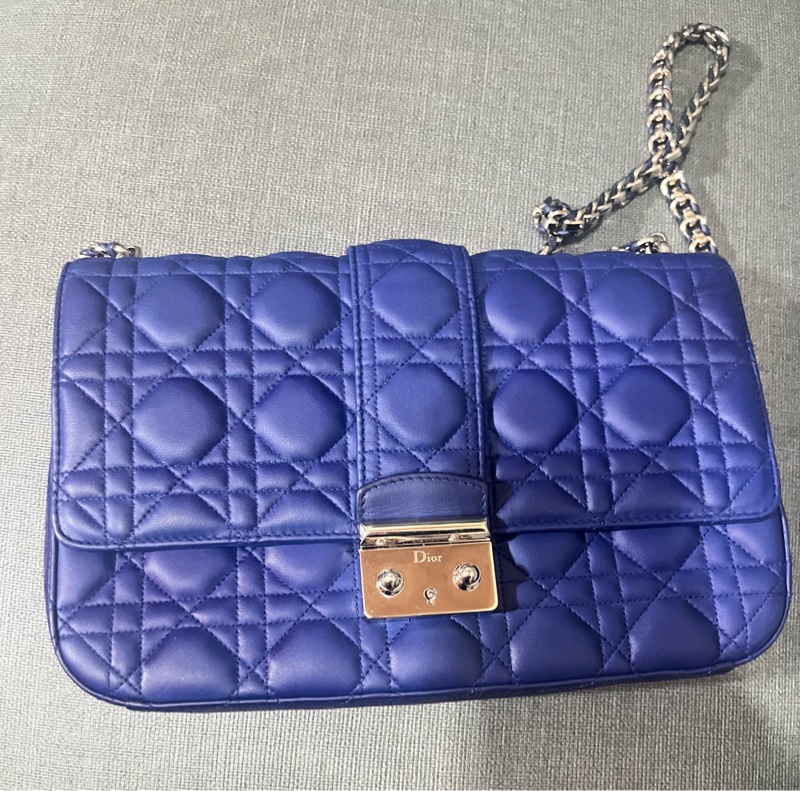 迪奧Christian Dior 肩背包Miss Dior #中號#深藍#-2