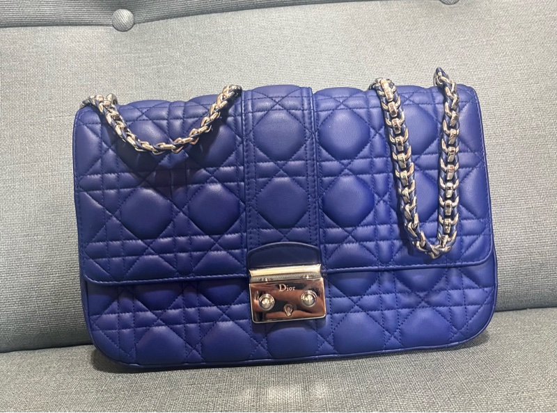 迪奧Christian Dior 肩背包Miss Dior #中號#深藍#-5