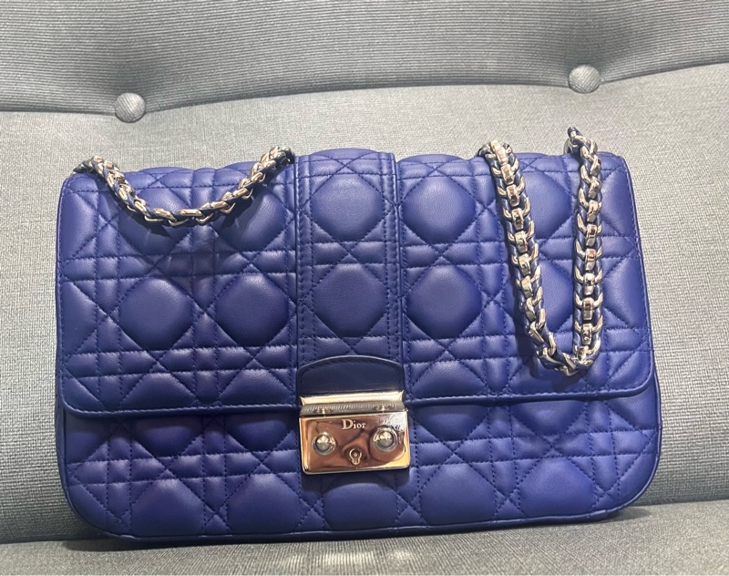 迪奧Christian Dior 肩背包Miss Dior #中號#深藍#-6