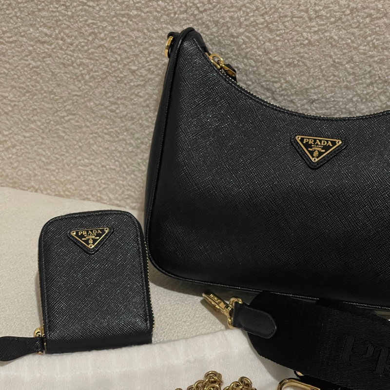 Prada 經典皮革三合一 1BH204-3