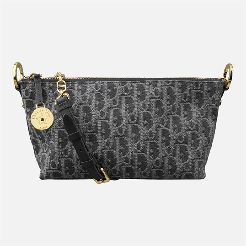 DIOR 星形鏈條單肩包 灰色 S3202UDDK 932-0