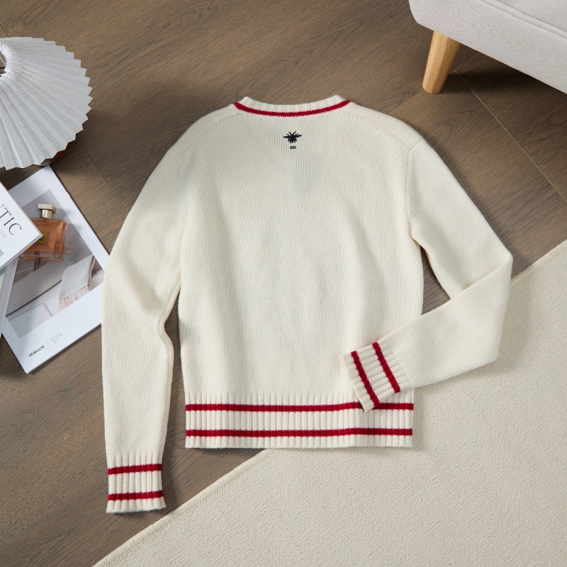 ❤️ DIOR 多種語言“我愛你“ 明星同款 白色毛衣-8