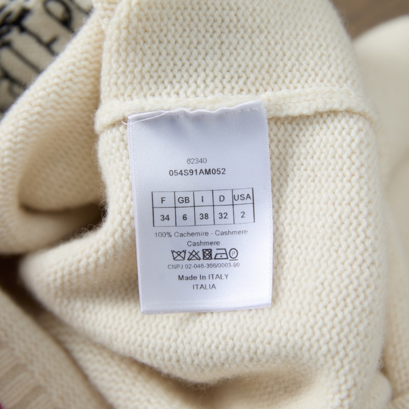 ❤️ DIOR 多種語言“我愛你“ 明星同款 白色毛衣-10