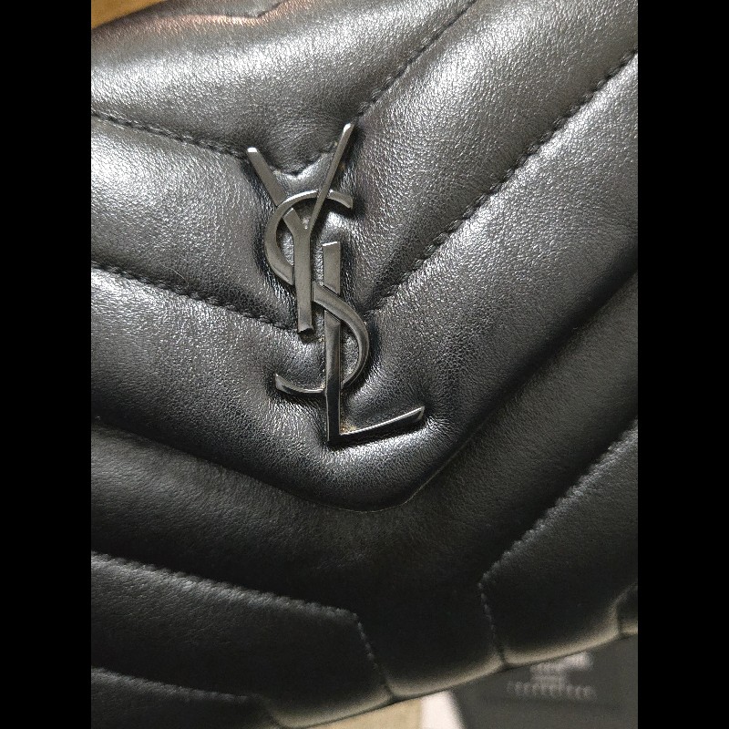 YSL SaintLaurent聖羅蘭 loulou 方胖子 so black 黑色字母logo-4