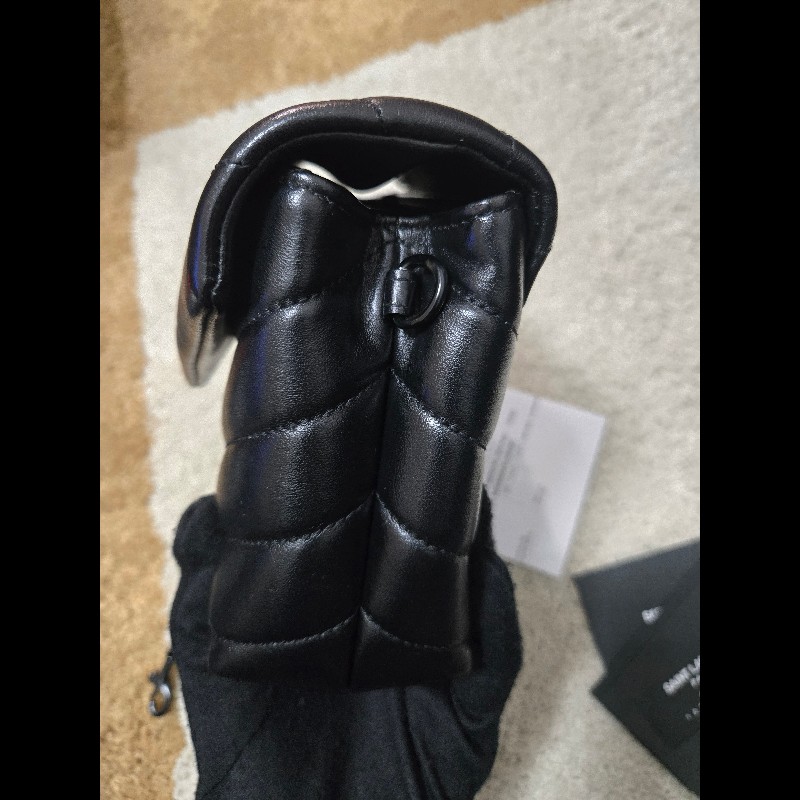 YSL SaintLaurent聖羅蘭 loulou 方胖子 so black 黑色字母logo-18