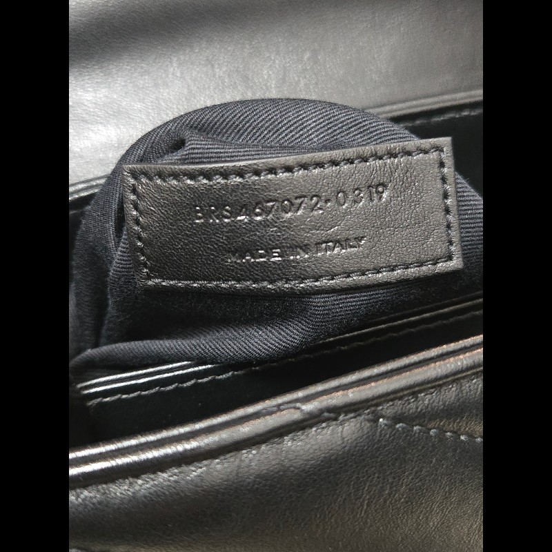 YSL SaintLaurent聖羅蘭 loulou 方胖子 so black 黑色字母logo-24