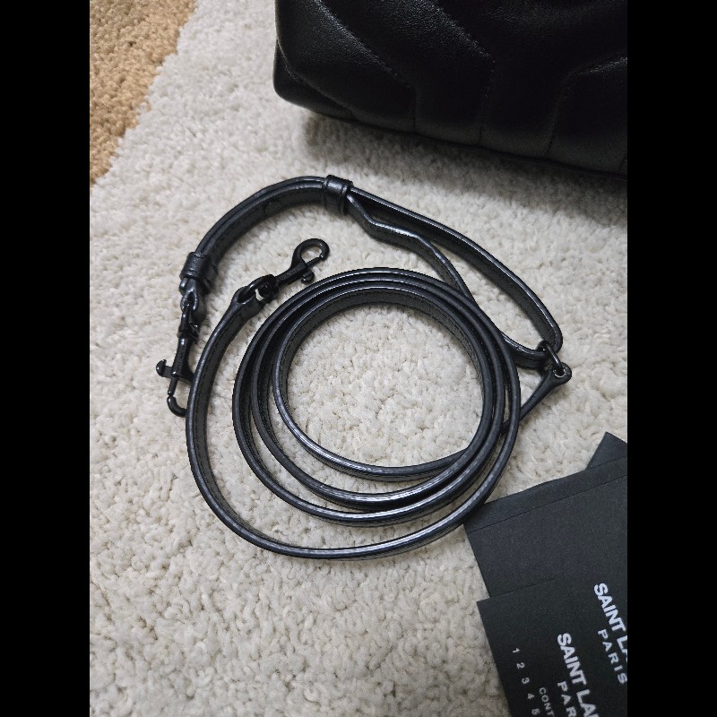 YSL SaintLaurent聖羅蘭 loulou 方胖子 so black 黑色字母logo-28