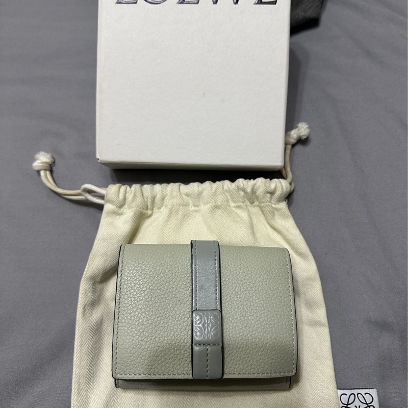 Loewe 三折短夾 綠色-0