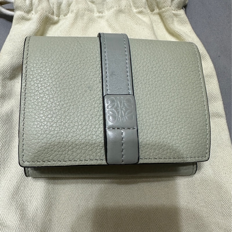 Loewe 三折短夾 綠色-1