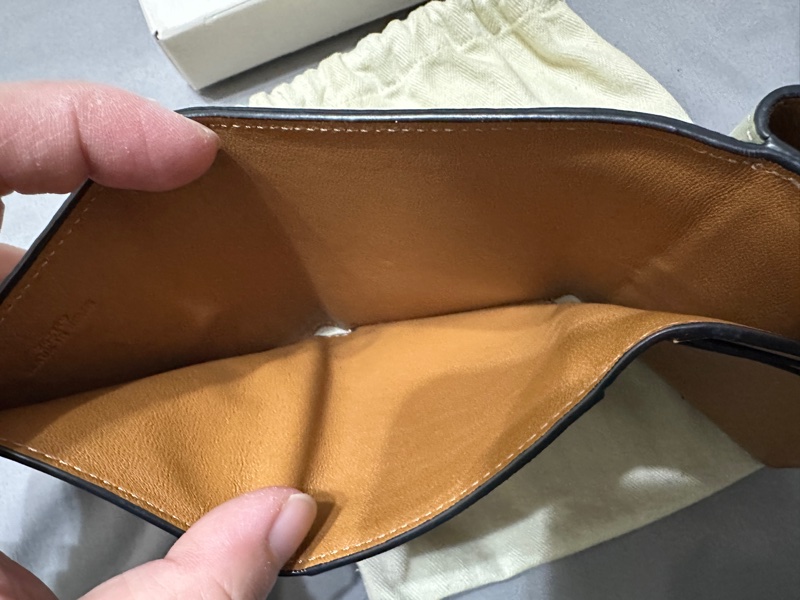 Loewe 三折短夾 綠色-4