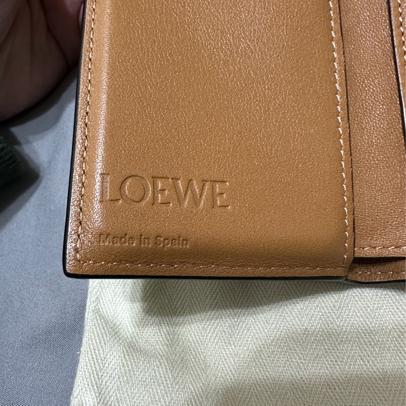 Loewe 三折短夾 綠色-5