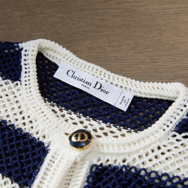 ❤️ DIOR 經典條紋款 百搭外套 精致紐扣-3