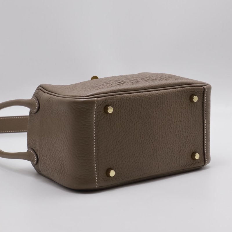 HERMES Mini lindy - 灰金 Y-5