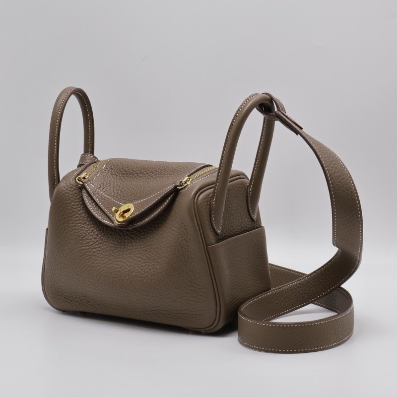 HERMES Mini lindy - 灰金 Y-6