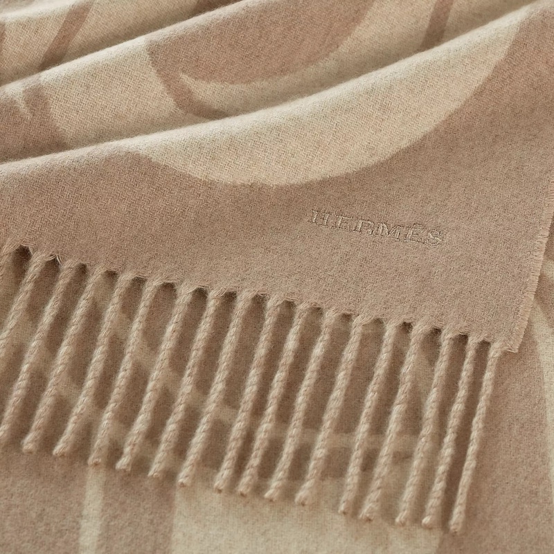 全新Hermes愛馬仕100% Cashmere羊絨圍巾🐎-1