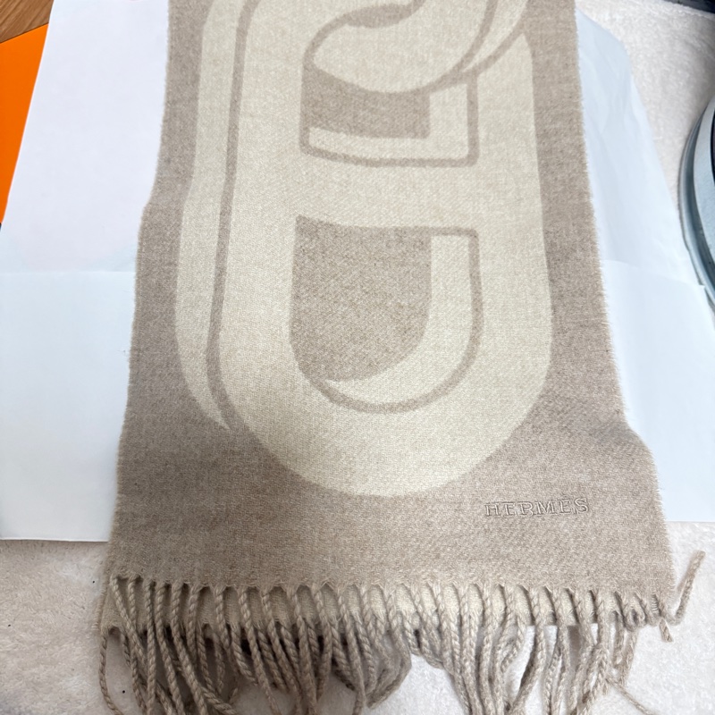 全新Hermes愛馬仕100% Cashmere羊絨圍巾🐎-2