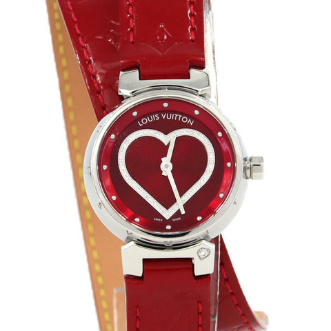 路易威登 Tambour Heart Lug 1P Q121Z 不銹鋼石英錶