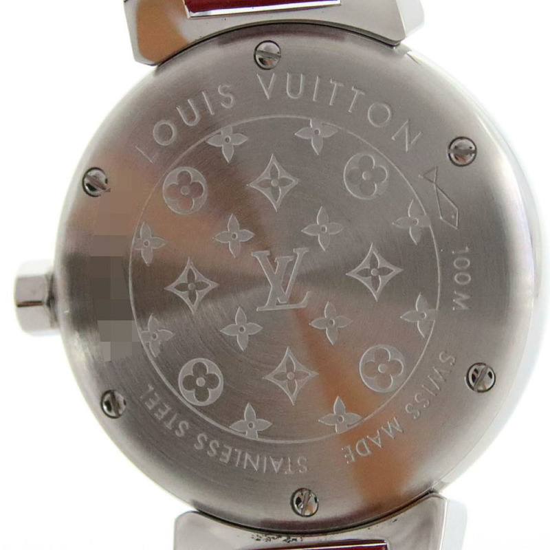 路易威登 Tambour Heart Lug 1P Q121Z 不銹鋼石英錶-6