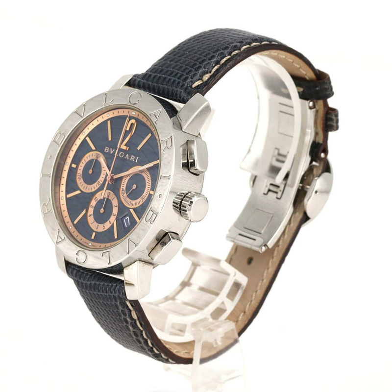 寶格麗計時碼錶 BB42SLCH BB42C35LDCH 不鏽鋼自動腕錶-1