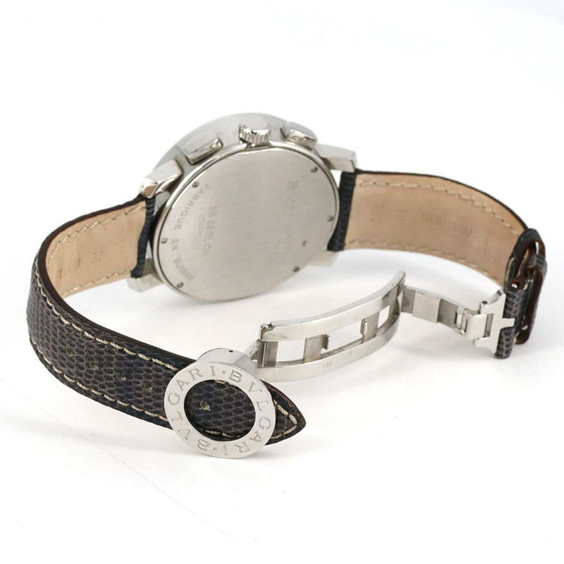 寶格麗計時碼錶 BB42SLCH BB42C35LDCH 不鏽鋼自動腕錶-6