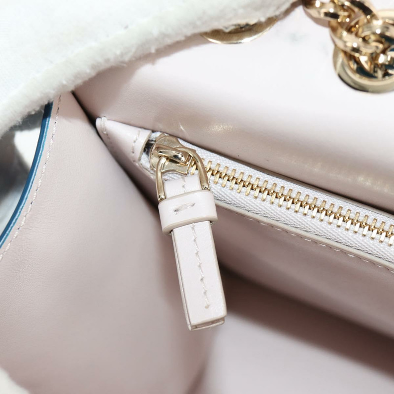 【日本直送】Salvatore Ferragamo Vala Chain Vala 肩背包 皮革 藍色 金色 正品 159137V-23